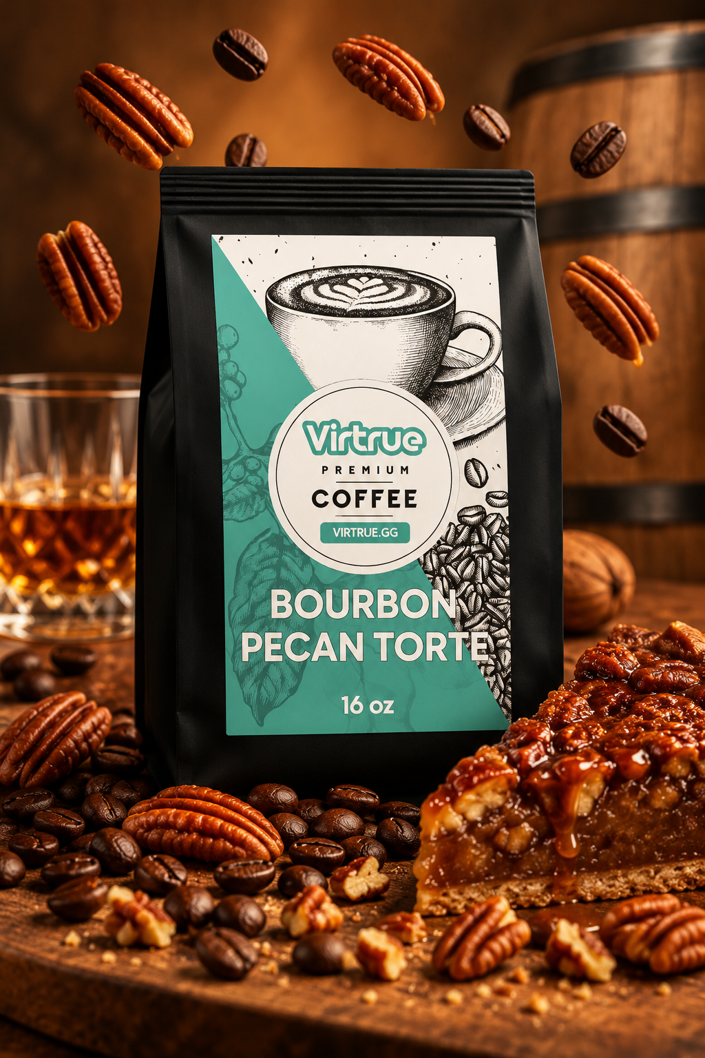 Bourbon Pecan Torte Flavored Coffee – 16oz