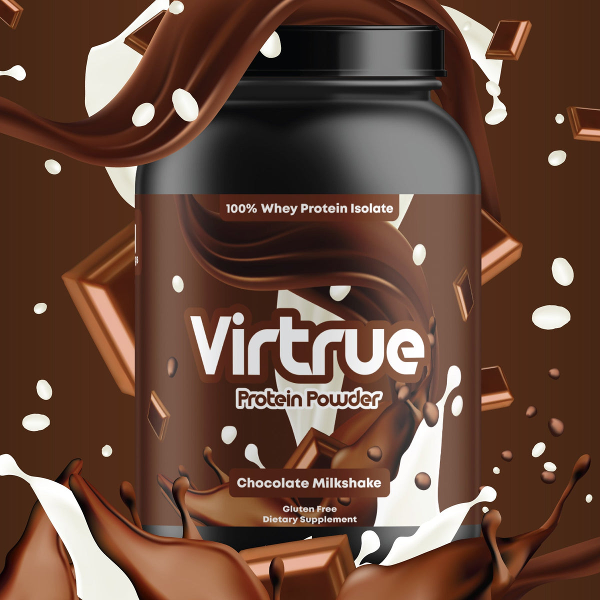 Chocolate Milkshake Protein Powder | 100% Whey Isolate, Gluten-Free, Made in USA