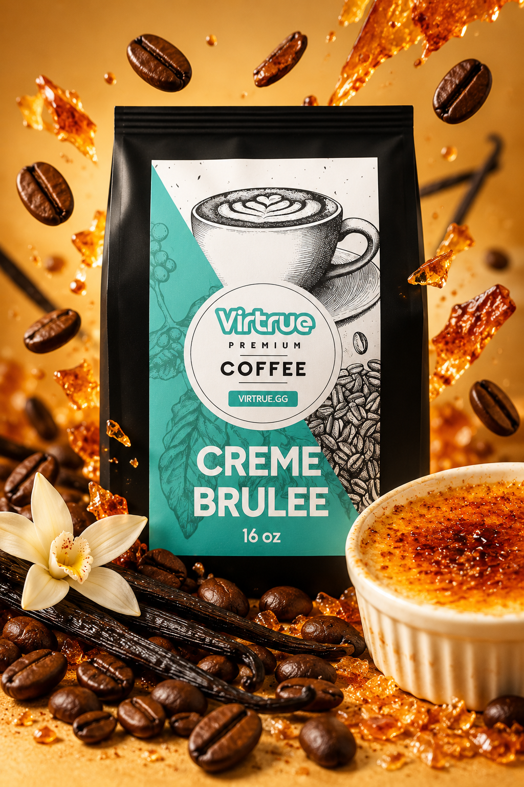 Creme Brulee Flavored Coffee – 16oz