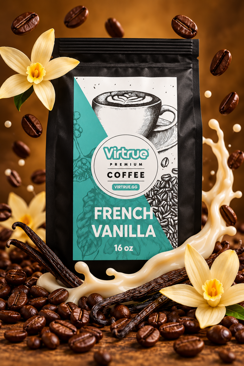 French Vanilla Flavored Coffee – 16oz