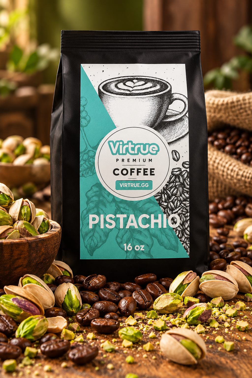 Pistachio Flavored Coffee – 16oz