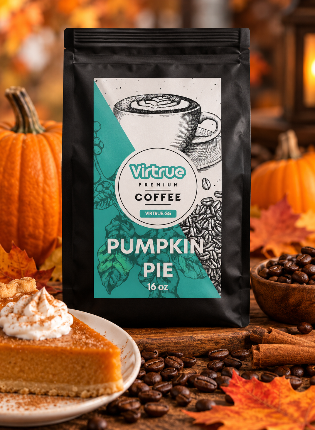 Pumpkin Pie Flavored Coffee – 16oz