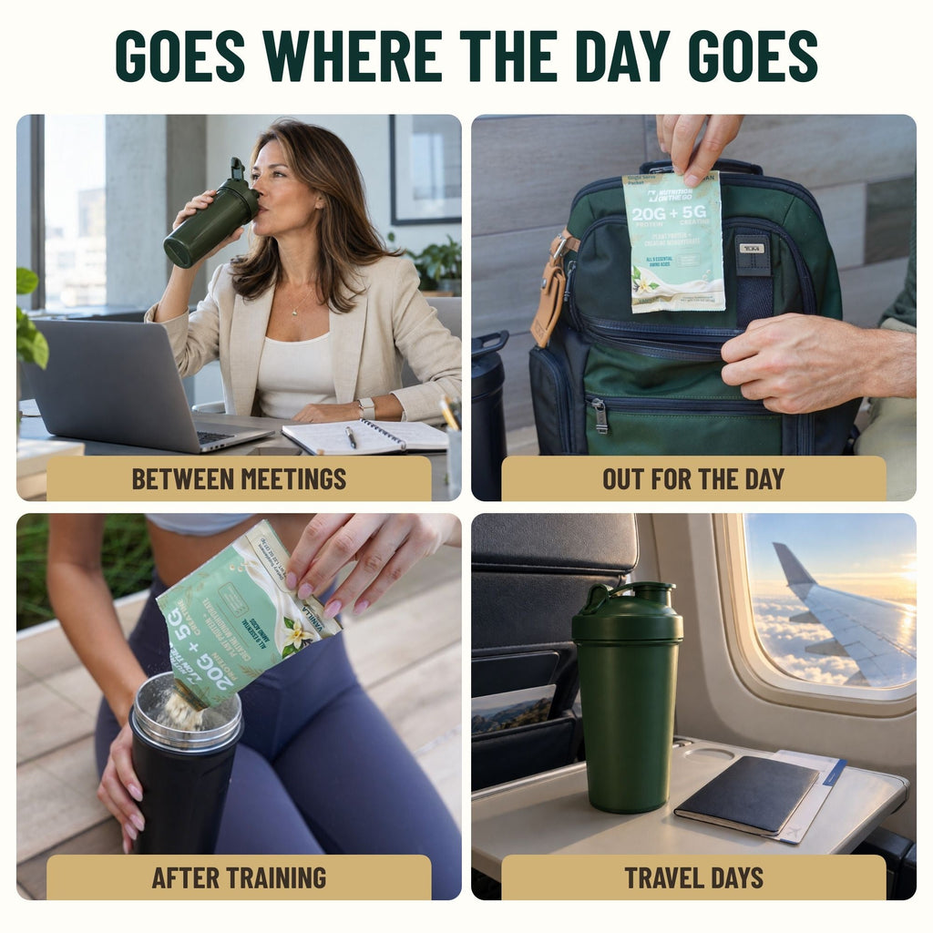 2-in-1 Vegan Protein + Creatine Travel Packets